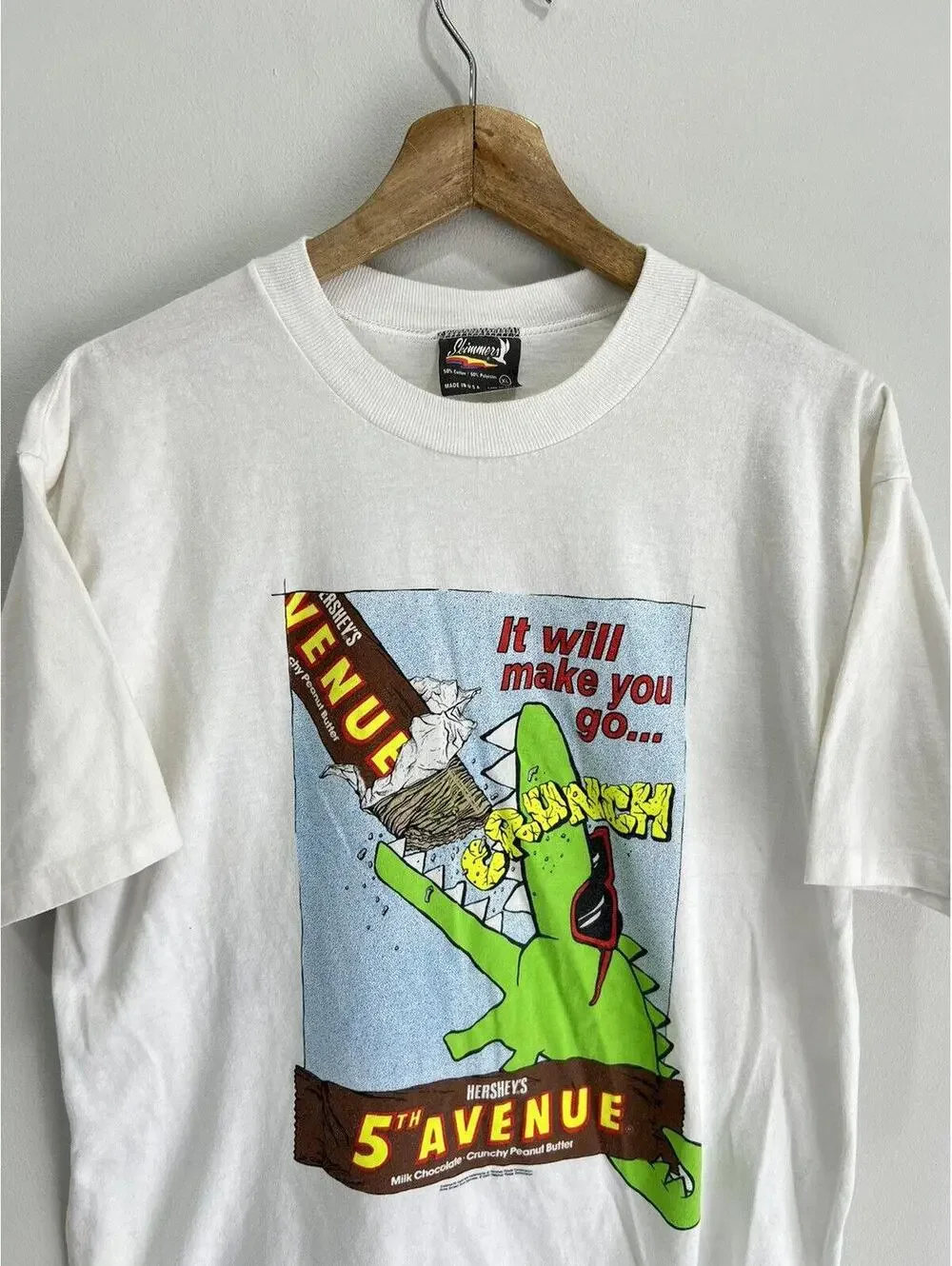 Vintage Hershey Chocolate Tee Shirt promo candy bar - Picture 2 of 6